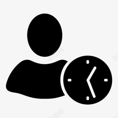 准时用户计时器图标图标