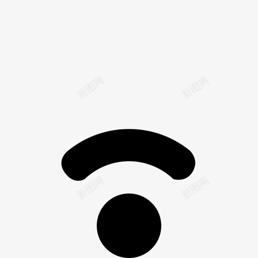 wifi信号互联网接收图标svg_新图网 https://ixintu.com wifi wifi信号 互联网 多媒体 弱 接收