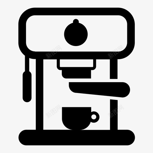 浓缩咖啡机家用电器图标svg_新图网 https://ixintu.com 家用电器 浓缩咖啡机