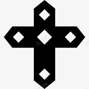 十字架基督教教会图标图标
