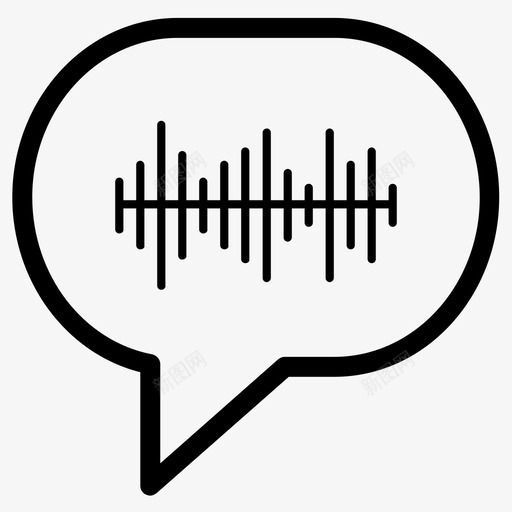 声音白噪音语音备忘录图标svg_新图网 https://ixintu.com 均衡器 声音 电平 白噪音 聊天 语音备忘录 说话