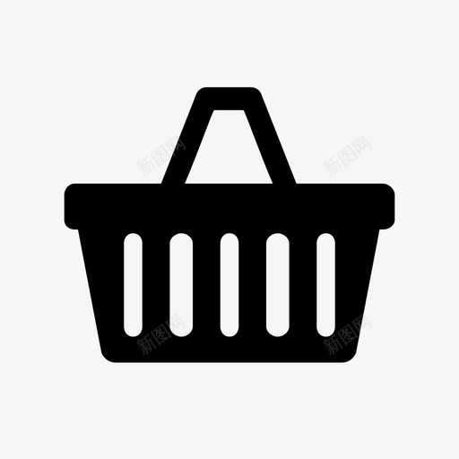 购物篮购物车杂货店购物图标svg_新图网 https://ixintu.com 杂货店购物 电子商务 结账 购物篮 购物车 食品杂货