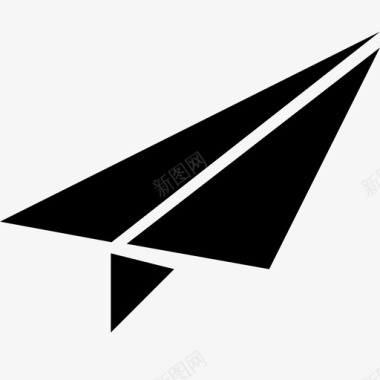纸飞机空气动力学飞行图标图标