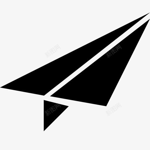 纸飞机空气动力学飞行图标svg_新图网 https://ixintu.com 发送 悬停 投掷 滑翔 空气动力学 纸飞机 飞行