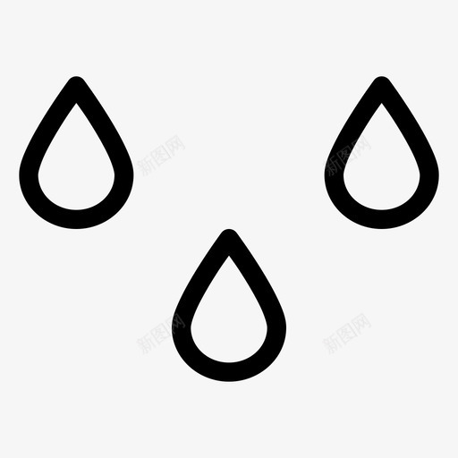 水滴淋浴降雨图标svg_新图网 https://ixintu.com 倾盆大雨 天气 暴雨 毛毛雨 水坑 水滴 淋浴 降雨