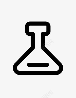 锥形瓶科学实验科学设备图标图标