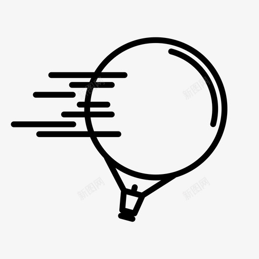 热气球气流风图标svg_新图网 https://ixintu.com 乘客 天空 快速 探险者 气流 热 热气球 车辆 阵风 风 高度