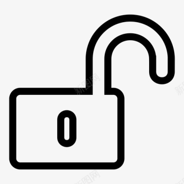 解锁安全取消链接图标图标