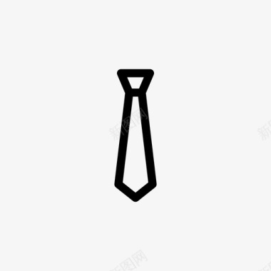 领带时尚界面图标图标