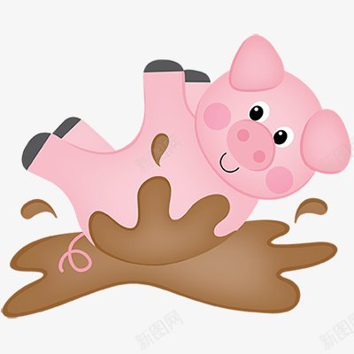 摔倒在泥坑的小猪农场可爱卡通合辑卡通可爱图png免抠素材_新图网 https://ixintu.com 农场免扣 动物 摔倒在泥坑的小猪