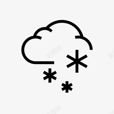 雪天气预报天气要素图标图标