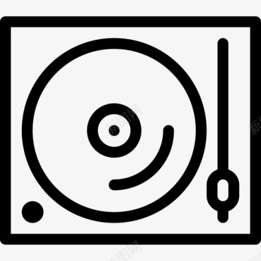 唱片dj音乐图标图标