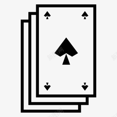 扑克牌魔术长矛图标图标