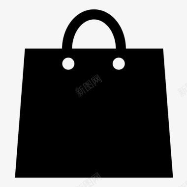 购物袋手提包款式图标图标