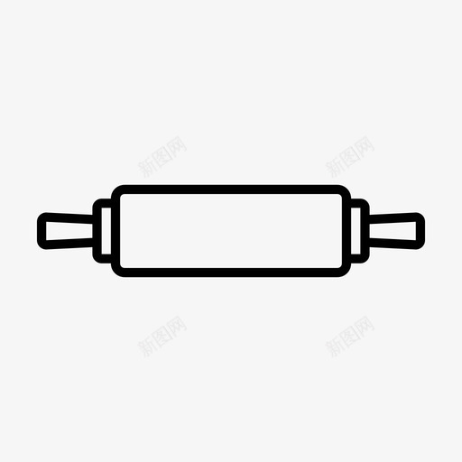 擀面杖糕点面食图标svg_新图网 https://ixintu.com 准备 刀 制作食品 厨房用具 厨房配件 搅拌机 擀面杖 糕点 肉类 超级厨房 量具 面食