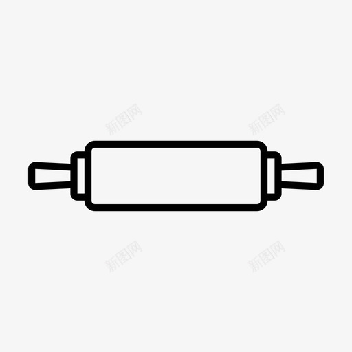 擀面杖糕点面食图标svg_新图网 https://ixintu.com 准备 刀 制作食品 厨房用具 厨房配件 搅拌机 擀面杖 糕点 肉类 超级厨房 量具 面食