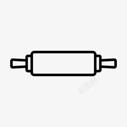 糕点制作擀面杖糕点面食图标高清图片