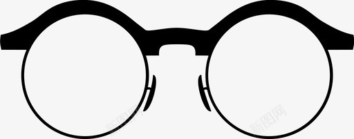 眼镜处方圆框图标图标