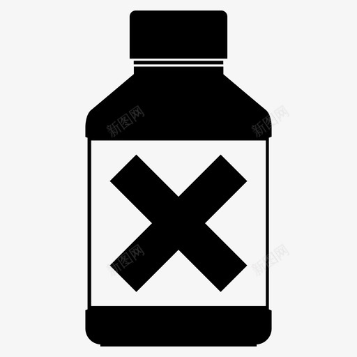 瓶有毒锡图标svg_新图网 https://ixintu.com 容器 有毒 毒素 瓶 罐 致命 药物 锡