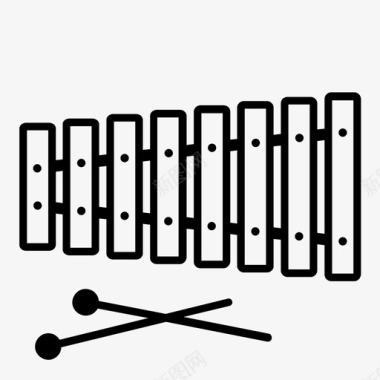 木琴儿童乐器图标图标