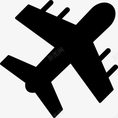 飞机旅行旅行者图标图标
