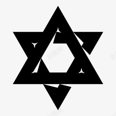 犹太教思想星星图标图标