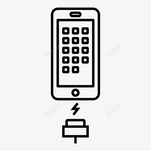 智能手机充电电源低图标svg_新图网 https://ixintu.com iphone 低 充电器 小工具 手机 智能手机充电 电源 设备 超赞的轮廓图标