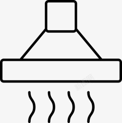 油烟净化烤箱吸油烟机自由空气罩通风机图标高清图片