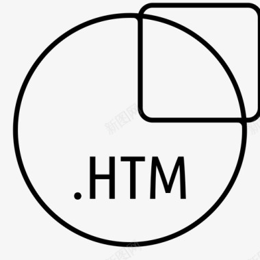 htm文件web类型图标图标