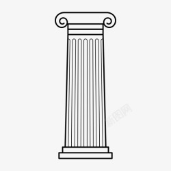 罗马柱图标柱建筑罗马柱图标高清图片