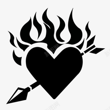 燃烧的心性浪漫图标图标