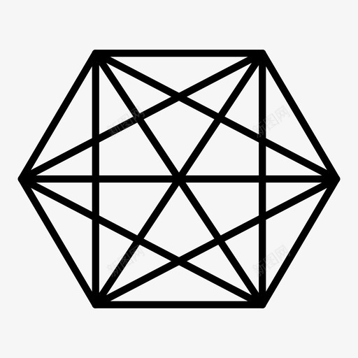 连接链接互连图标svg_新图网 https://ixintu.com 互连 几何 复杂性 连接 链接
