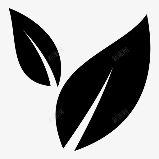 叶子健康植物图标svg_新图网 https://ixintu.com 健康 叶子 植物 茶叶
