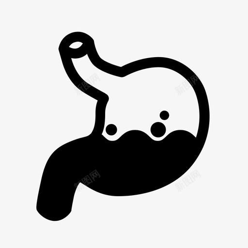 胃消化消化系统图标svg_新图网 https://ixintu.com 健康和药物 吃 填充食物 消化 消化系统 肠 胃 重要器官