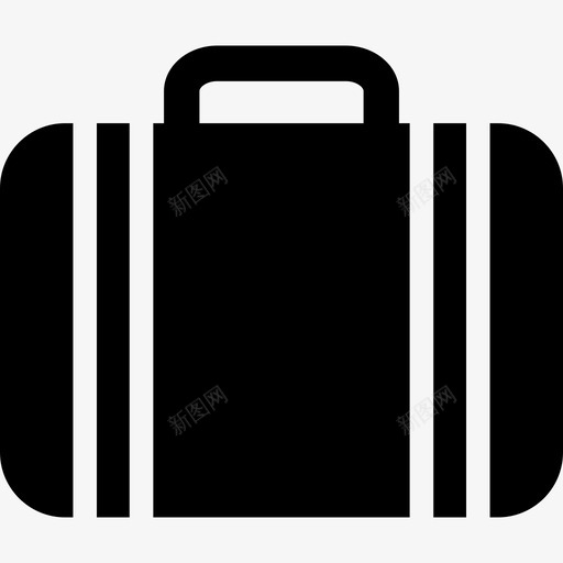 公文包包带把手的包图标svg_新图网 https://ixintu.com 公文包 包 对开包 带把手的包 手提箱