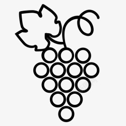 葡萄藤叶下采购产品葡萄葡萄酒葡萄甜图标高清图片