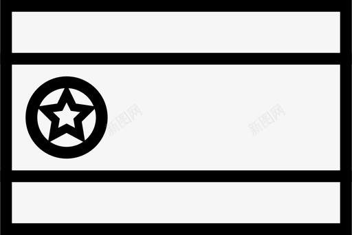 朝鲜国旗朝鲜国家图标图标