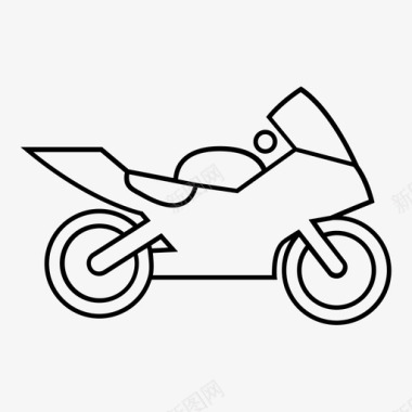 摩托车两轮车速度图标图标