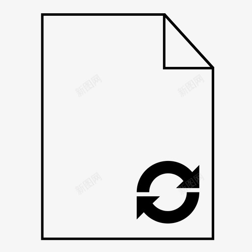 刷新文件提示续订图标svg_新图网 https://ixintu.com 刷新文件 提示 文档图标 更新 续订 还原 重新开始