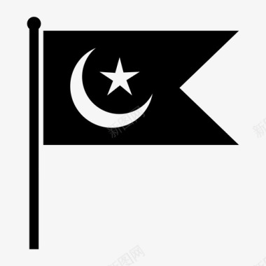 旗帜星星宗教图标图标