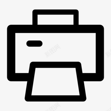 打印机办公室纸张图标图标