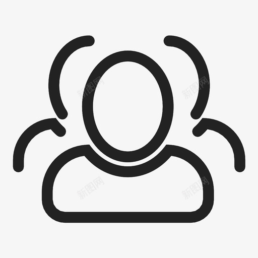 用户个人人物图标svg_新图网 https://ixintu.com 个人 个人头像 个人帐户 个人简介 人物 团队 用户 社交 社交圈 社交网络