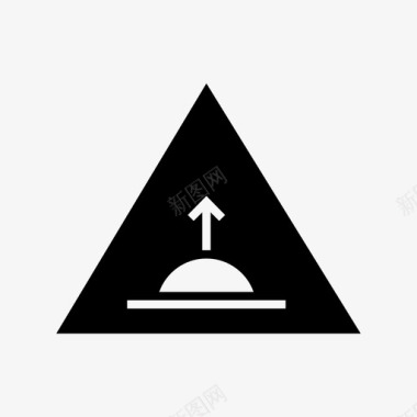 驼峰安全标志图标图标