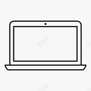 笔记本电脑个人电脑上网本图标图标