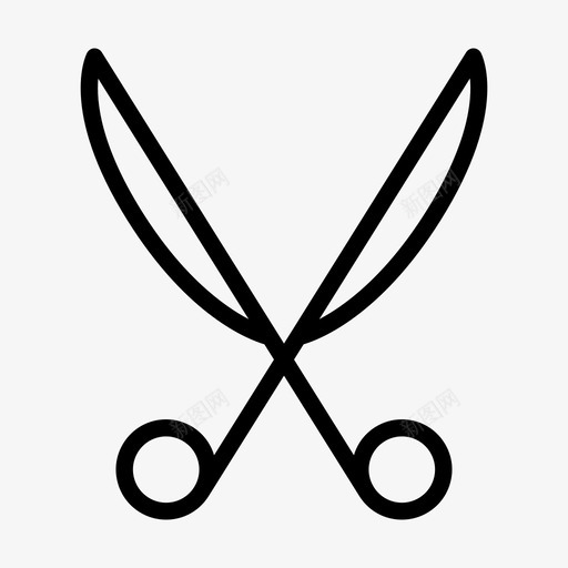剪刀剪切片图标svg_新图网 https://ixintu.com 切片 剪 剪刀 发廊 工艺品 沙龙 理发 移除 酒店主题-图标集
