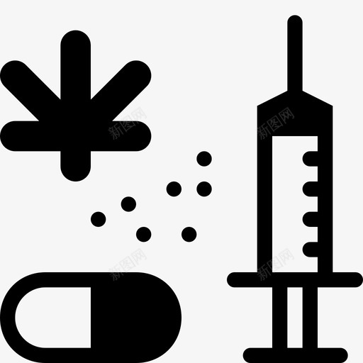 毒品麻醉品药物图标svg_新图网 https://ixintu.com 可卡因 成瘾 材料 毒品 滥用 物品 药品 药物 麻醉品