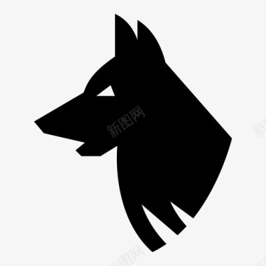 狗狼野生动物图标图标