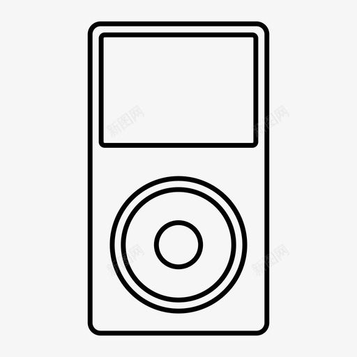 mp3播放器设备ipod图标svg_新图网 https://ixintu.com ipod mp3播放器 媒体 暂停 设备 随机播放 音乐