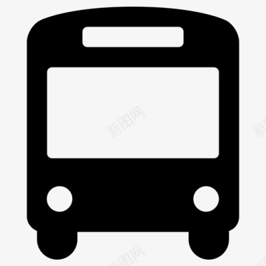 公共汽车城市旅行图标图标