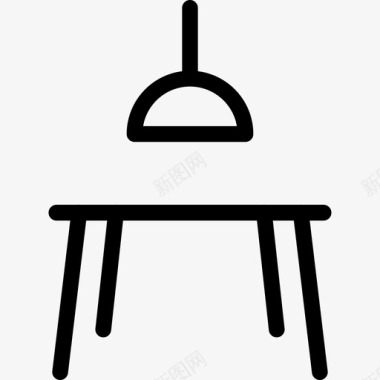 餐桌餐厅家具图标图标